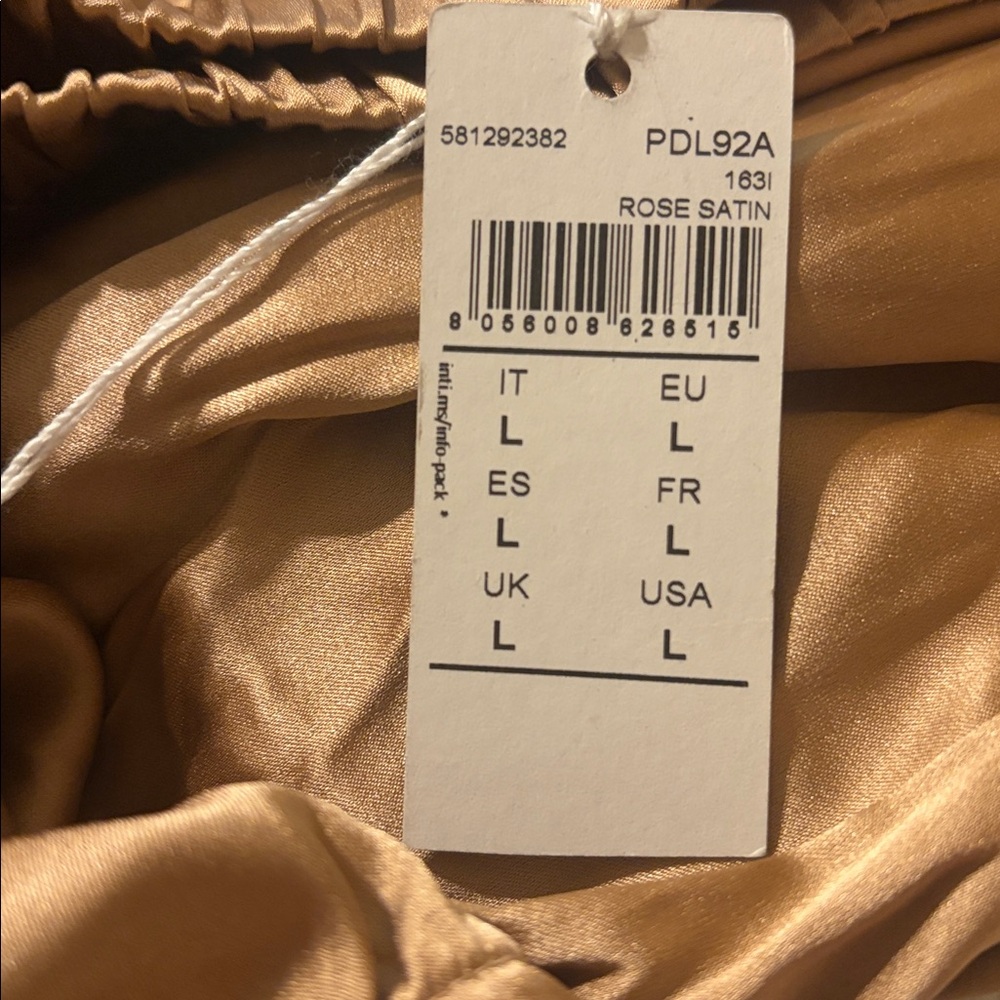 NWT Intimissimi Full Length Silk Pants, size large
